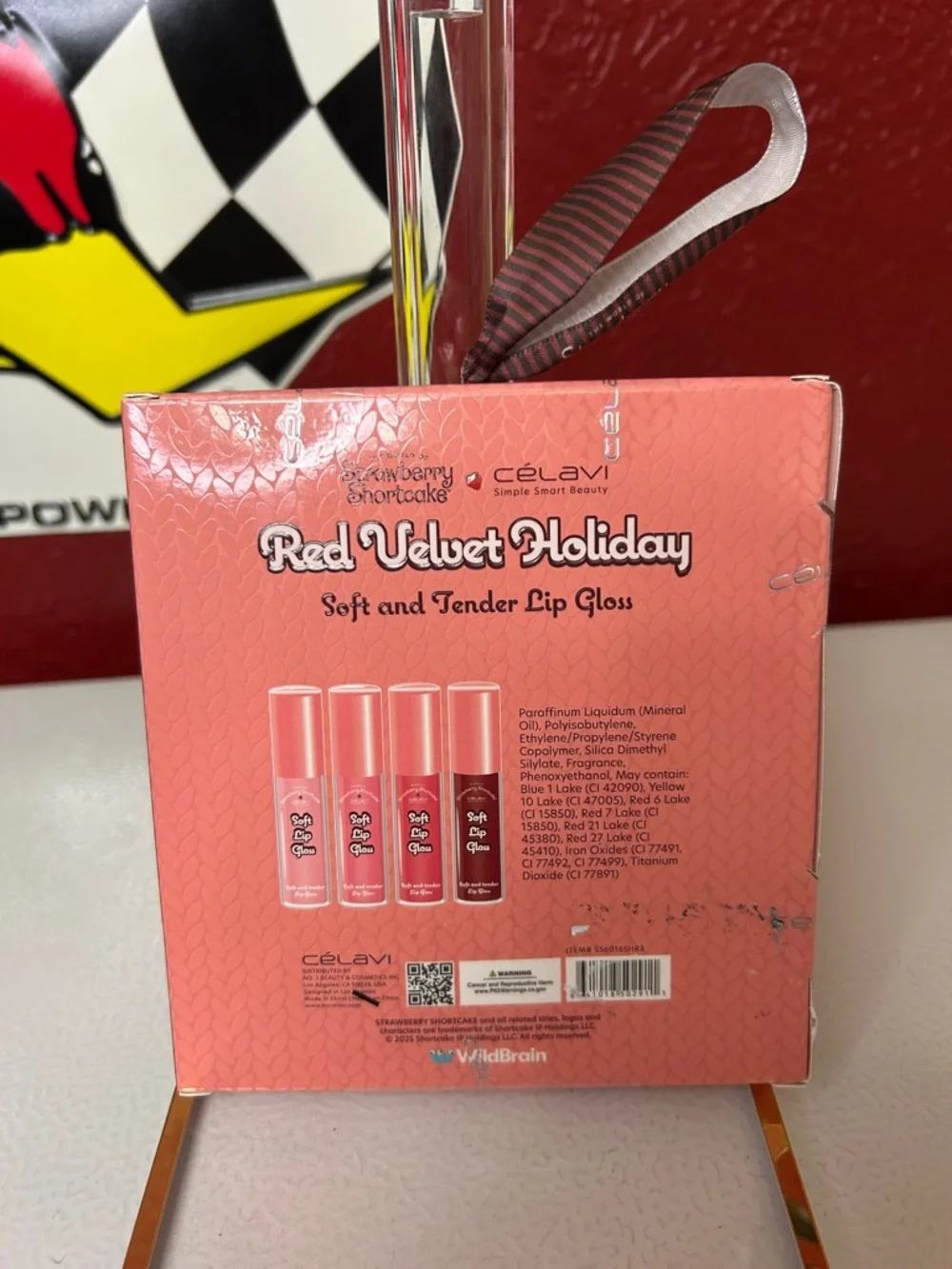 Celavi Red Velvet Holiday Soft & Tender Lip Gloss Set - Pink to Red Shades